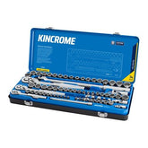KINCROME Socket Set 74 Piece 1/4, 3/8 & 1/2" Drive - Metric & Imperial | K28041